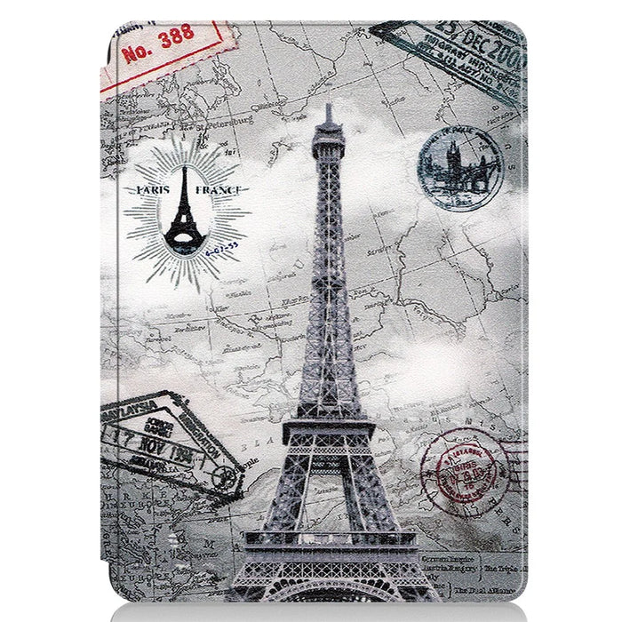 Pattern Printing Stand PU Leather Tablet Cover Case for Microsoft Surface Pro 8 - Tower - 3