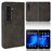 For Microsoft Surface Duo 2 Skin-touch Feeling Anti-drop PU Leather Coated Hard PC Phone Case Cover - Black - 6