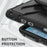 For Microsoft Surface Pro 8 Protective Case Shockproof Tablet Cover TPU Frame + PC Back Shell with Kickstand - Black - 7