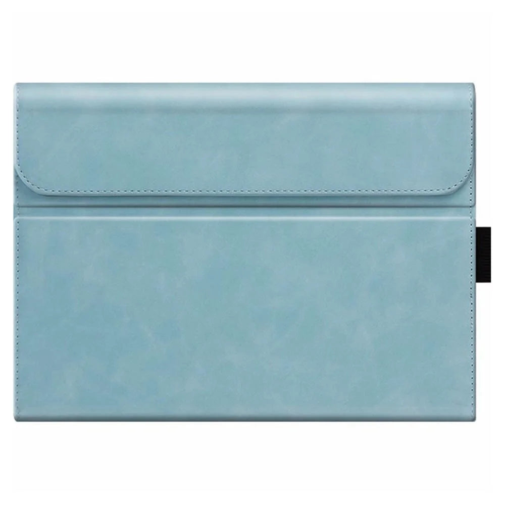 For Microsoft Surface Go Crazy Horse Line Splicing Magnetic Closure Leather + PC Tablet Case with Stand - Blue - 1