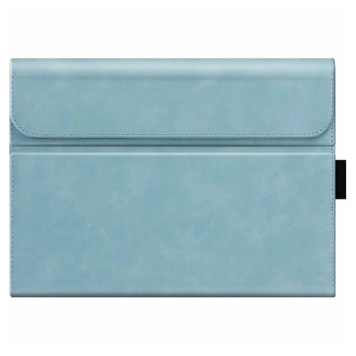 For Microsoft Surface Go Crazy Horse Line Splicing Magnetic Closure Leather + PC Tablet Case with Stand - Blue - 1