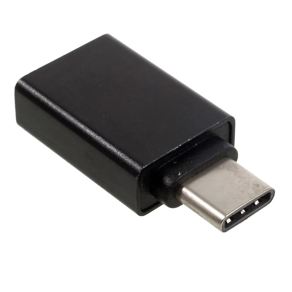 For iPhone 15 Series USB-C Type-C Male to USB 3.0 Female OTG Adapter for Google Pixel / Huawei Mate 9 Etc - Black - 3