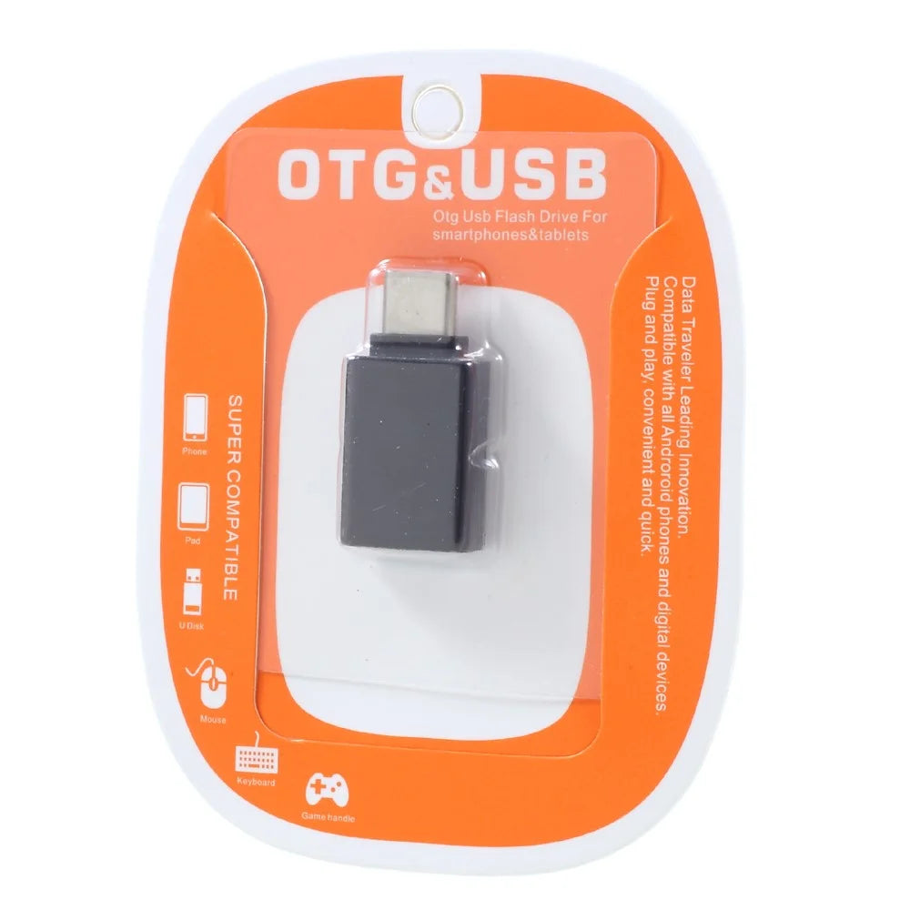 For iPhone 15 Series USB-C Type-C Male to USB 3.0 Female OTG Adapter for Google Pixel / Huawei Mate 9 Etc - Black - 4