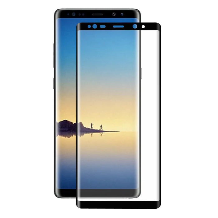 HAT PRINCE for Samsung Galaxy Note 8 3D Full Size Mobile Tempered Glass Screen Protector 0.26mm - Black - 2