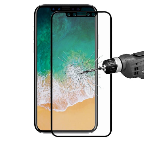 HAT PRINCE for iPhone (2019) 5.8"/ X Xs / 5.8-inch 0.26mm 2.5D Full Coverage Tempered Glass Screen Protector Film - Black - 1