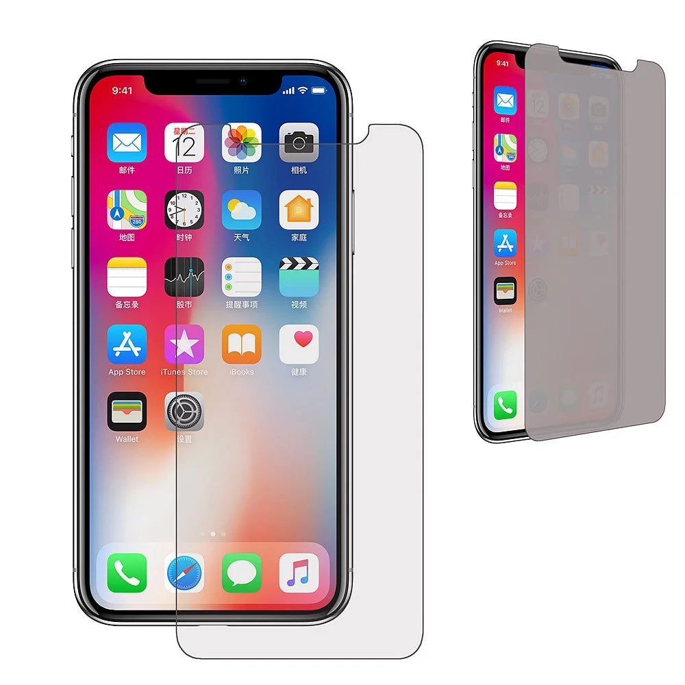 Anti-spy Tempered Glass Screen Protector Film for iPhone (2019) 5.8"/ XS /X / Ten 5.8 inch - 1