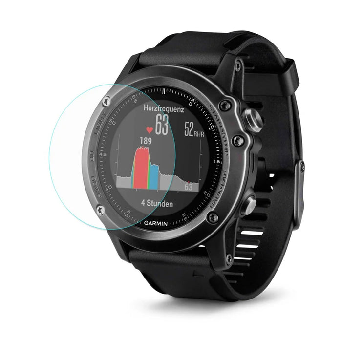 HAT PRINCE 2Pcs/Set 2.15D 0.2mm 9H Tempered Glass Screen Protector for Garmin Fenix 3 HR Arc Edge - 3
