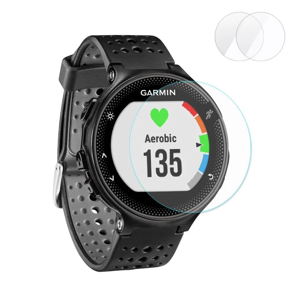 2 Pcs HAT PRINCE for Garmin Forerunner 235 0.2mm 9H 2.15D Arc Edge Tempered Glass Film - 1