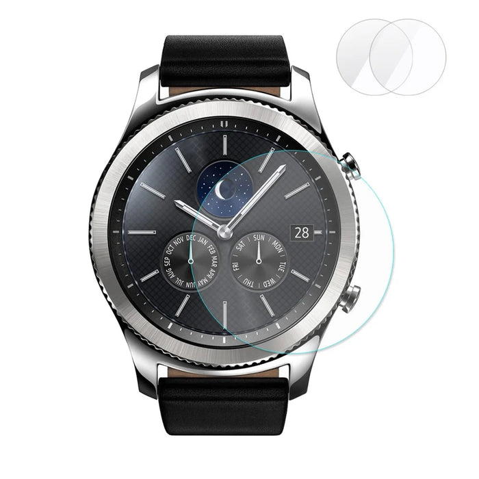 HAT PRINCE 0.2mm 9H 2.15D Tempered Glass Screen Protector Film for Samsung Gear S3 Classic / Frontier (2Pcs) - 1