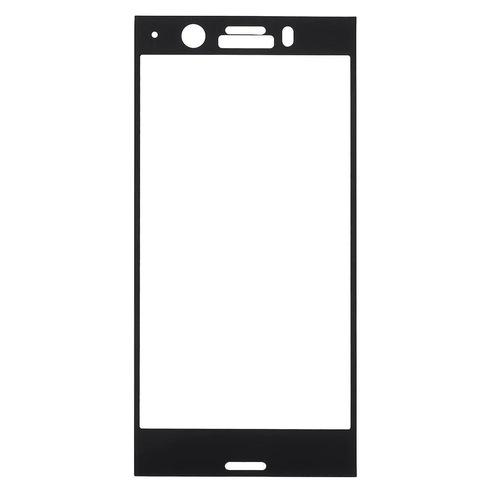 Tempered Glass Full Screen Coverage Protector Film for Sony Xperia XZ1 Compact - Black - 1