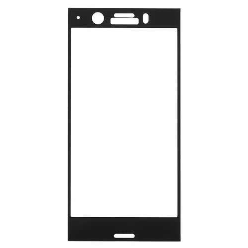 Tempered Glass Full Screen Coverage Protector Film for Sony Xperia XZ1 Compact - Black - 1