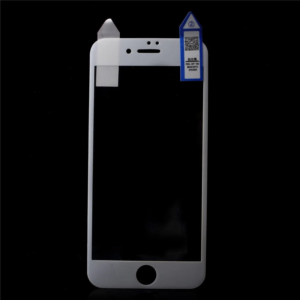 RURIHAI 3D Soft PET Anti-explosion Full Screen Coverage Guard Film for iPhone 7/8 4.7 inch/SE (2020)/SE (2022)/6s/6 4.7 inch - White - 1