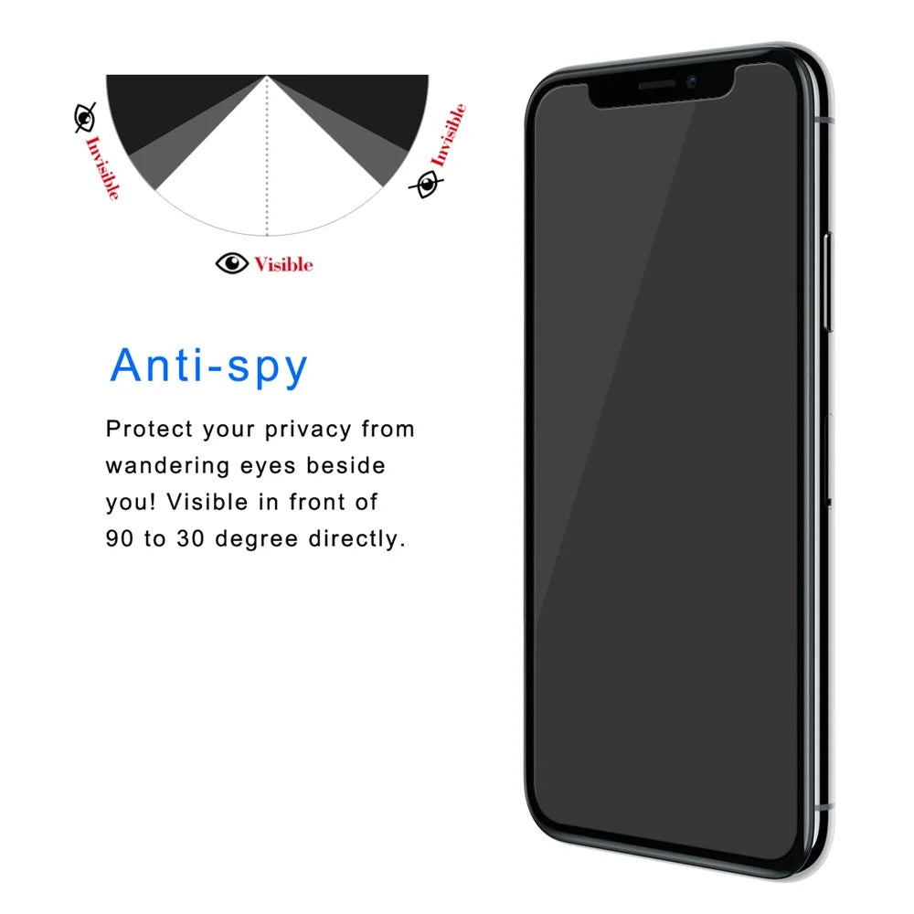 HAT PRINCE for iPhone 11 Pro 5.8" (2019) / XS / X 5.8 inch 2.5D Anti-Peep Tempered Glass Screen Protector 0.26mm - 3