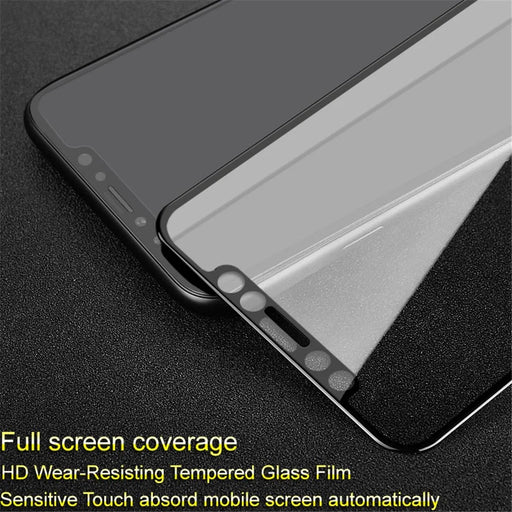 IMAK Pro+ Full Coverage Anti-explosion Tempered Glass Screen Protector for iPhone (2019) 5.8" / XS / X/10 - Black - 2