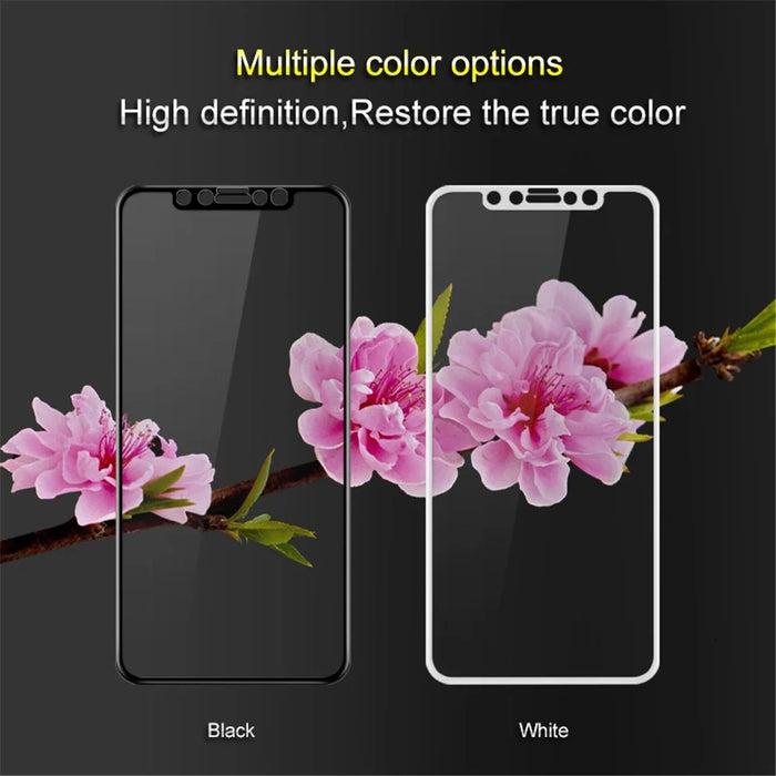 IMAK Pro+ Full Coverage Anti-explosion Tempered Glass Screen Protector for iPhone (2019) 5.8" / XS / X/10 - Black - 3