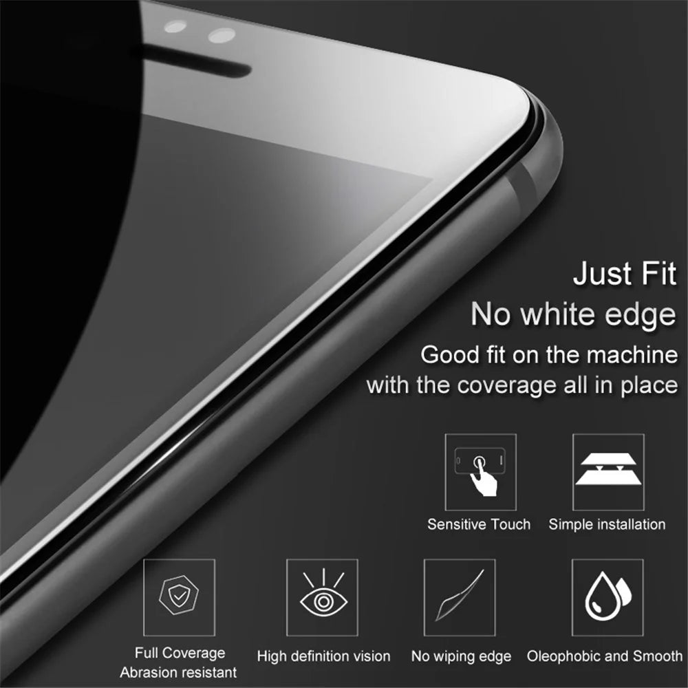 IMAK Pro+ Full Coverage Anti-explosion Tempered Glass Screen Protector for iPhone (2019) 5.8" / XS / X/10 - Black - 6