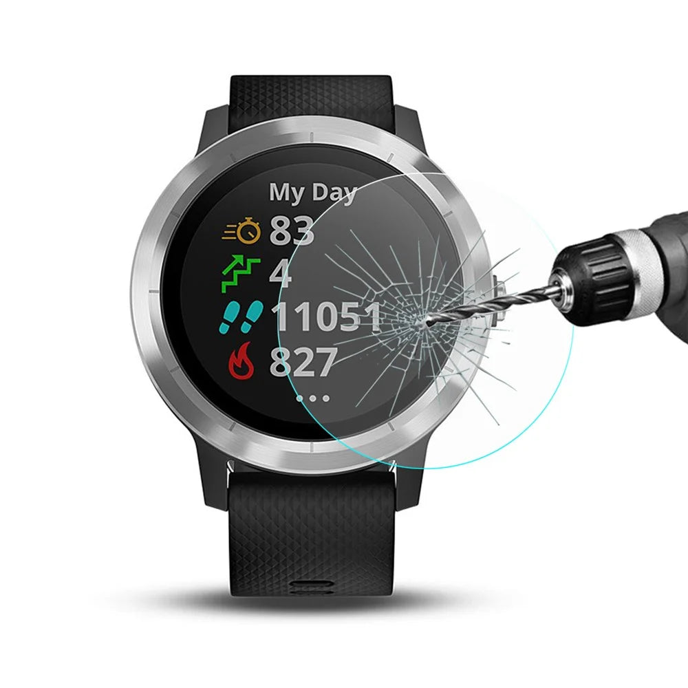 HAT PRINCE 0.2mm 9H 2.15D Arc Edge Tempered Glass Screen Protector Film for Garmin Vivoactive 3 - 3