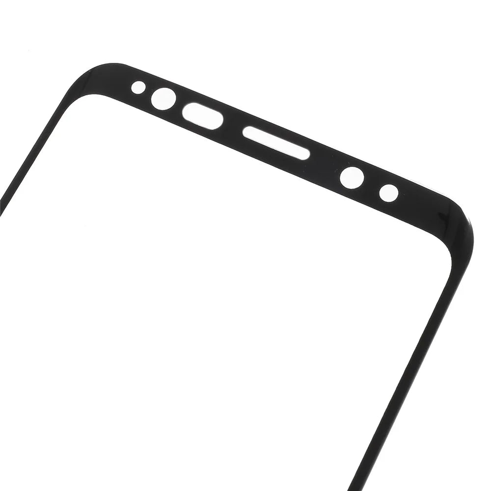 Full Size Tempered Glass Screen Protector Shield Film for Samsung Galaxy S9 G960 - Black - 3
