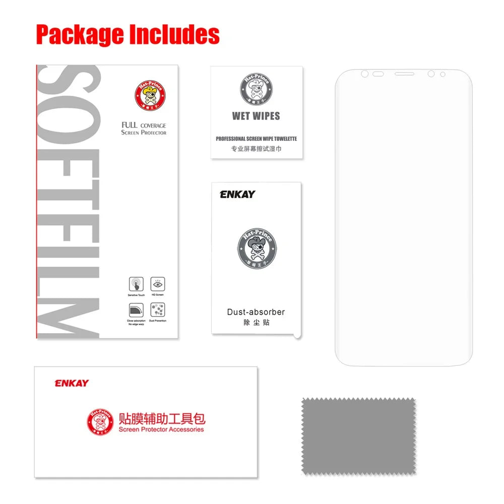 HAT PRINCE Ultra Clear PET Curved Full Coverage Screen Protector Film for Samsung Galaxy S9 G960 - 4