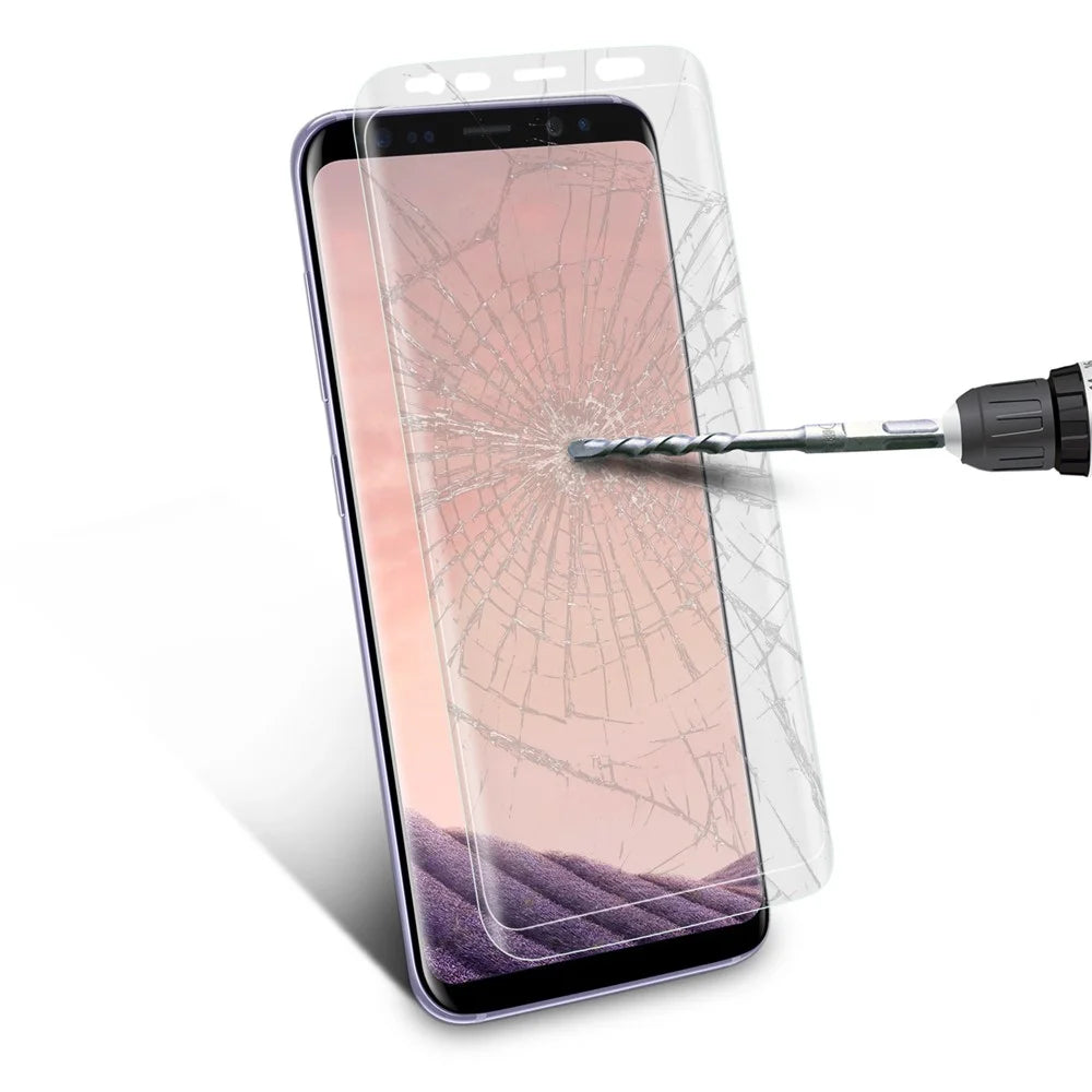 0.26mm Transparent Full Size Curved Tempered Glass Screen Film for Samsung Galaxy S9+ G965 - 3