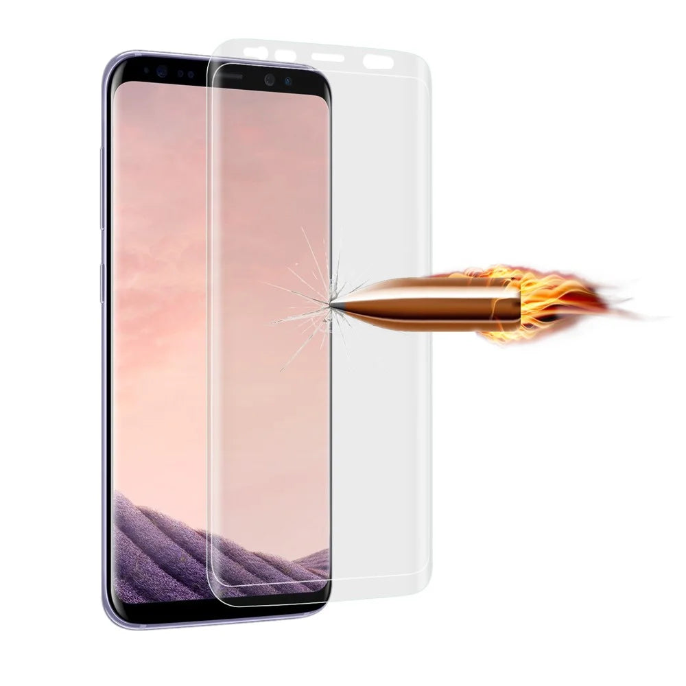 0.26mm Transparent Full Size Curved Tempered Glass Screen Film for Samsung Galaxy S9+ G965 - 5