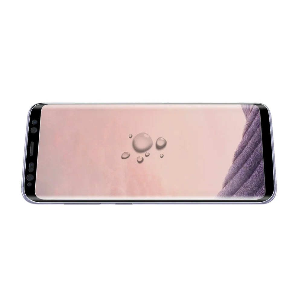 For Samsung Galaxy S9 0.26mm 9H Curved Silk Print Tempered Glass Full Screen Guard Film - Black - 6