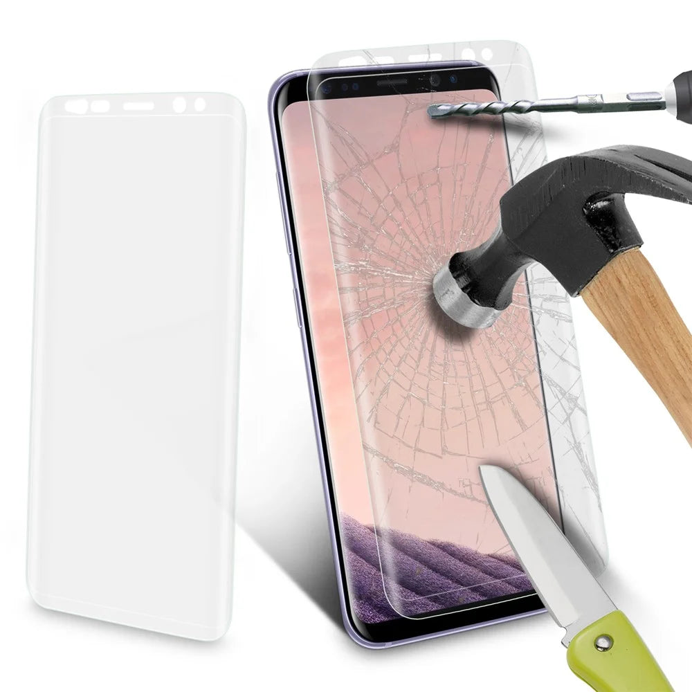 0.26mm Transparent Full Size Curved Tempered Glass Screen Film for Samsung Galaxy S9 G960 - 4