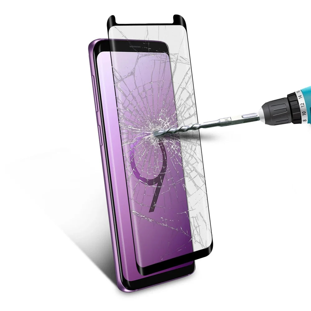 0.26mm Silk Printing Full Mobile Tempered Glass Protector for Samsung Galaxy S9 G960 - 2