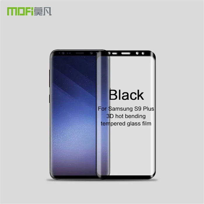 MOFI 3D Curved Full Size Tempered Glass Screen Protector for Samsung Galaxy S9+ G965 - Black - 3