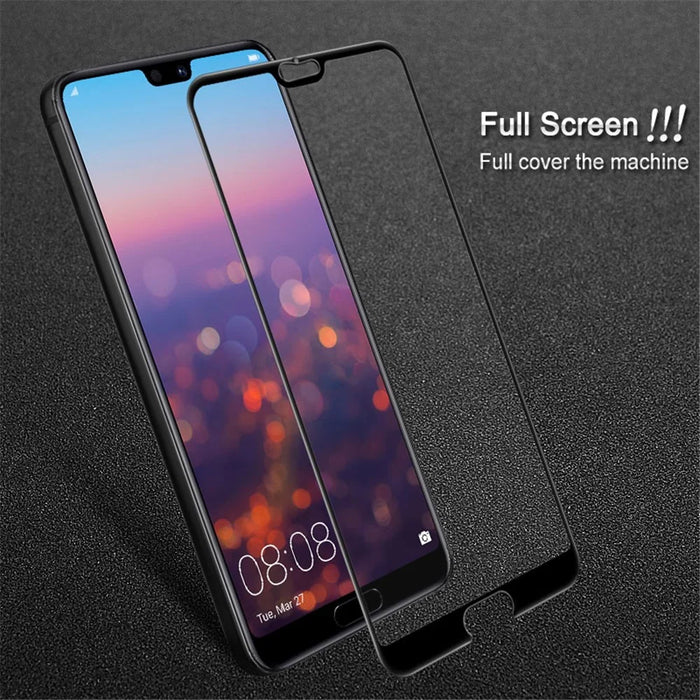 IMAK Pro+ Anti-explosion Full Coverage Tempered Glass Screen Protector for Huawei P20 Pro - Black - 2