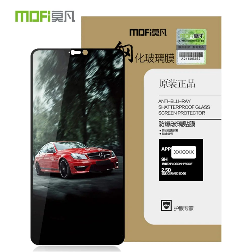 MOFI 9H Anti-burst 2.5D Arc Edge Full Size Tempered Glass Screen Protective Film for OnePlus 6 - Black - 5