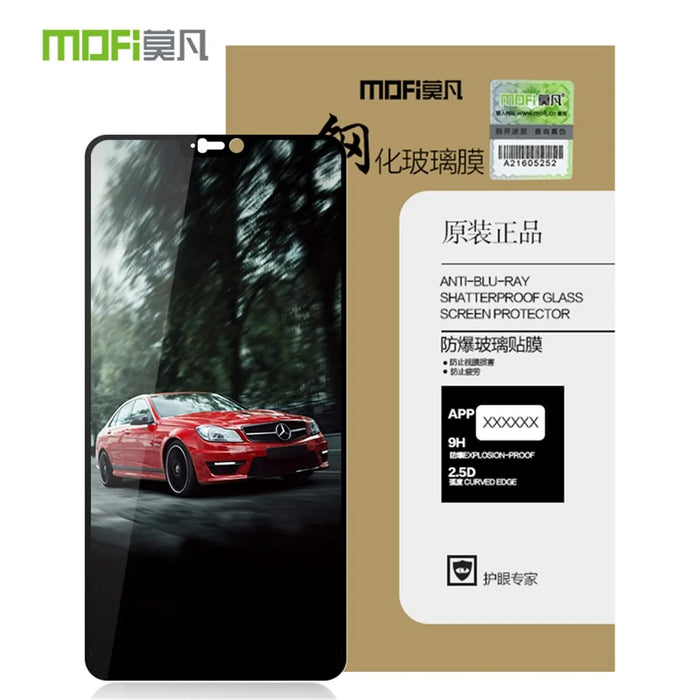 MOFI 9H Anti-burst 2.5D Arc Edge Full Size Tempered Glass Screen Protective Film for OnePlus 6 - Black - 5
