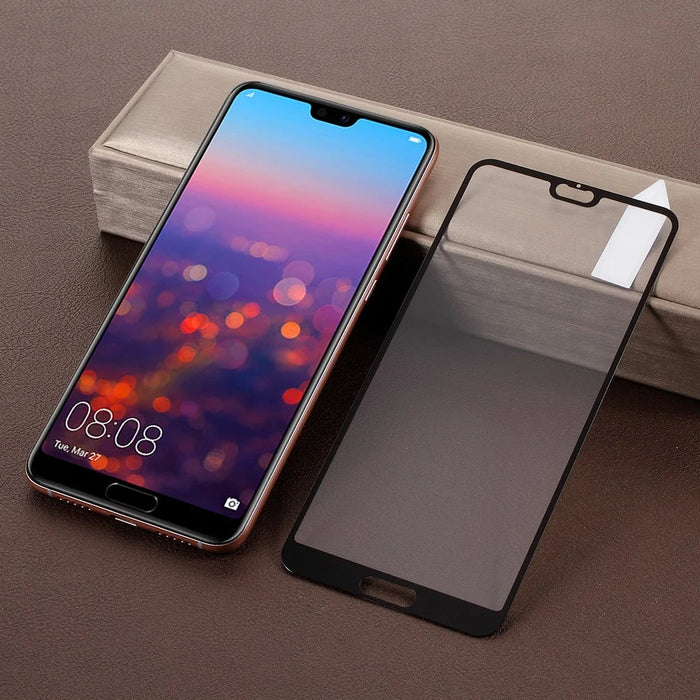 RURIHAI Solid Defense Tempered Glass Screen Protector Film for Huawei P20 - Black - 1