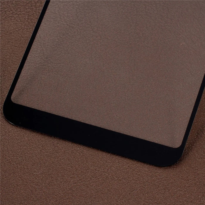 5D Curved Full Coverage Silk Print Tempered Glass Screen Protector for Samsung Galaxy A6+ (2018) - Black - 4