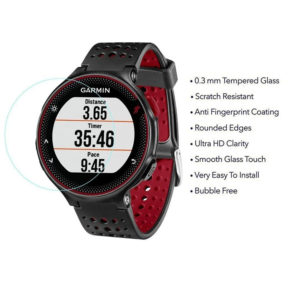 0.3mm 9H Tempered Glass Screen Protector Film for Garmin Forerunner 220/225/230/235/620/630 - 2