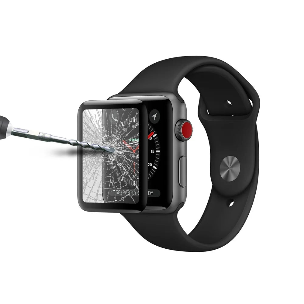 3D Curved 0.26mm 9H Tempered Glass Screen Protector Film for Apple Watch Series 3 / 2 / 1 38mm - 5
