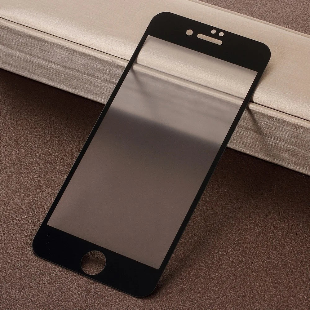 RURIHAI for iPhone 8 4.7 inch 0.26mm 2.5D AB Glue Frosted Full Coverage Tempered Glass Protector Film - Black - 1