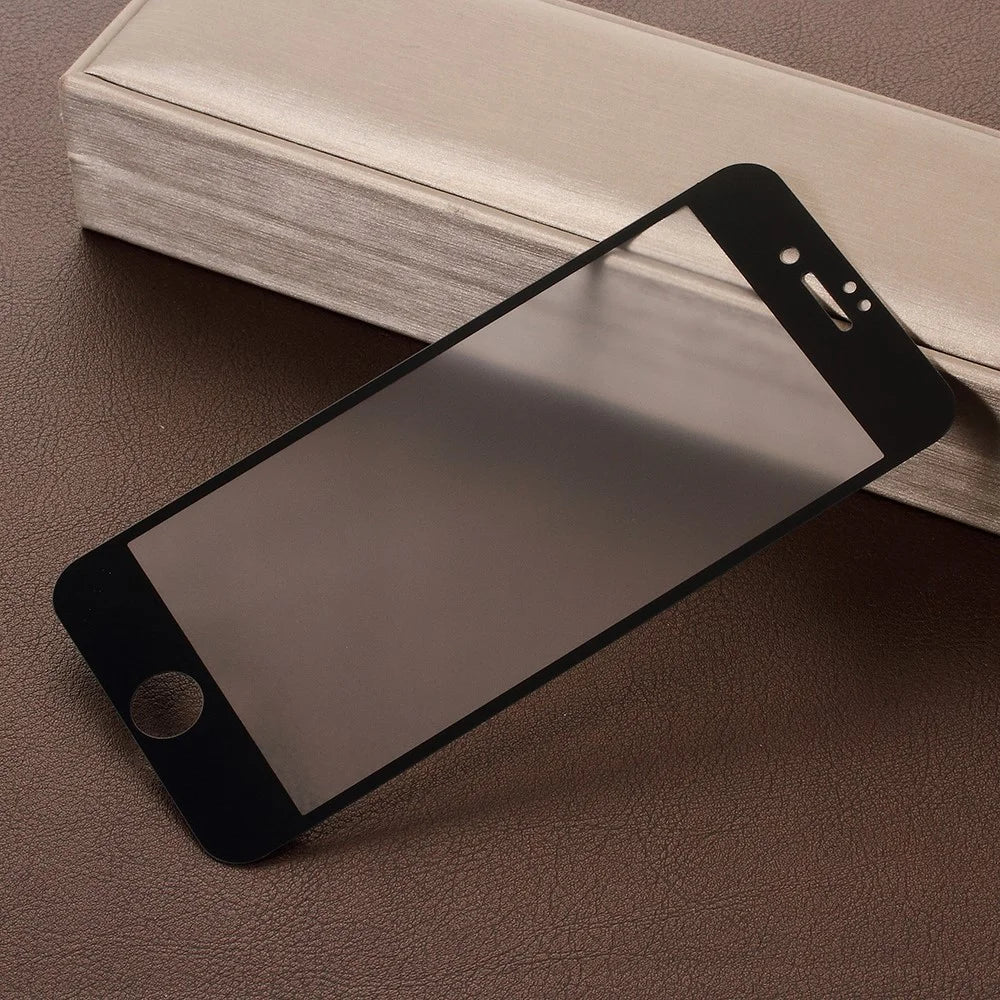 RURIHAI for iPhone 8 4.7 inch 0.26mm 2.5D AB Glue Frosted Full Coverage Tempered Glass Protector Film - Black - 2