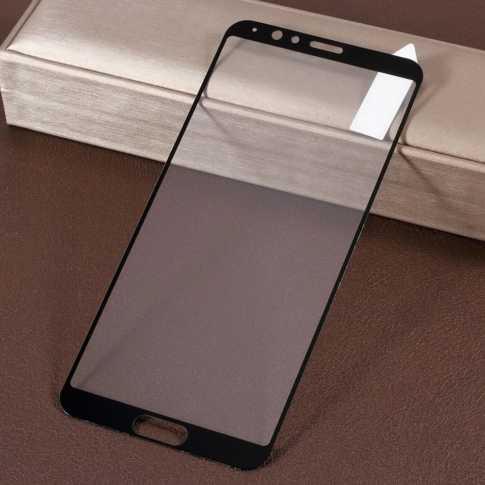 RURIHAI Solid Defense Tempered Glass Screen Protector Film for Huawei Honor V10 / Honor View 10 - Black - 1
