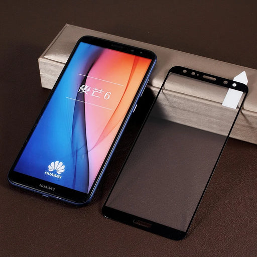 RURIHAI Solid Defense Full Size Tempered Glass Screen Protector for Huawei Mate 10 Lite - Black - 1