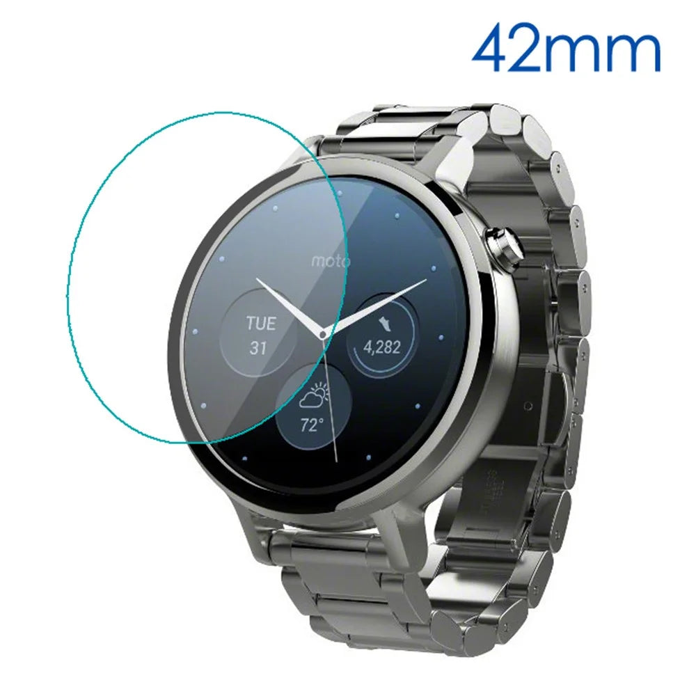 Tempered Glass Screen Protector for Motorola Moto 360 42mm (2nd gen) - 1
