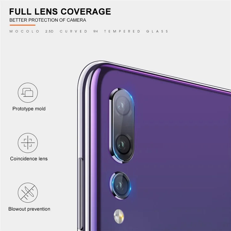 MOCOLO for Huawei P20 Pro Ultra Clear Anti-explosion Tempered Glass Camera Lens Film (Arc Edges) - 4