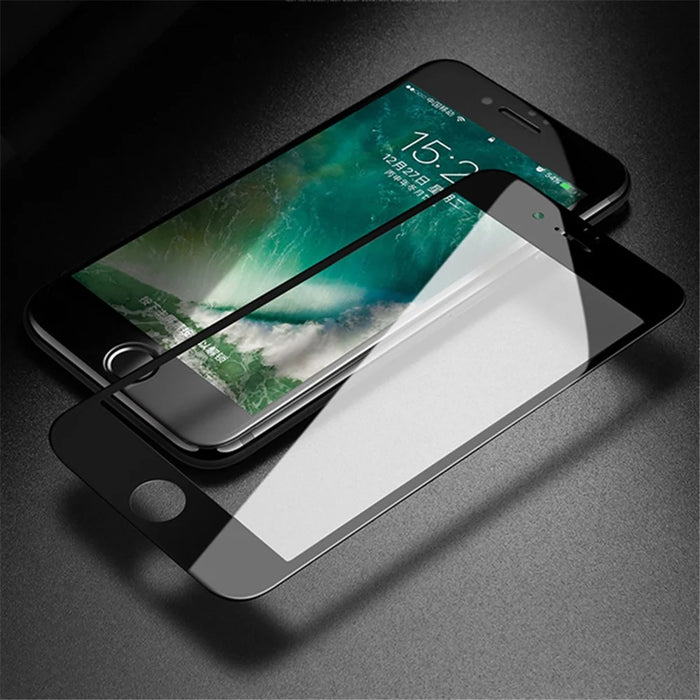 MOCOLO Silk Print Full Size Tempered Glass Screen Protector(Full Glue) for iPhone 8 Plus/7 Plus 5.5 inch - Black - 1