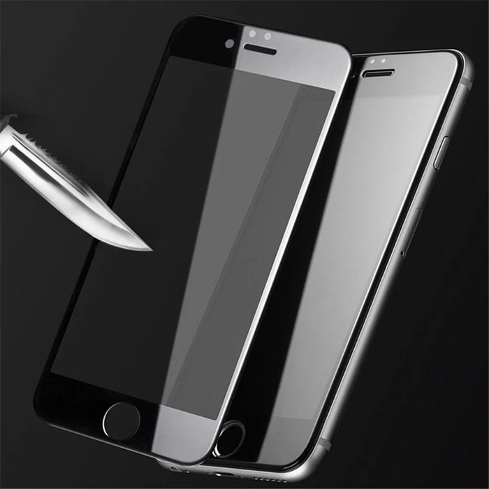 MOCOLO Silk Print Full Size Tempered Glass Screen Protector(Full Glue) for iPhone 8 Plus/7 Plus 5.5 inch - Black - 4
