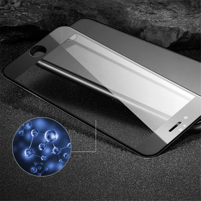 MOCOLO Silk Print Full Size Tempered Glass Screen Protector(Full Glue) for iPhone 8 Plus/7 Plus 5.5 inch - Black - 5