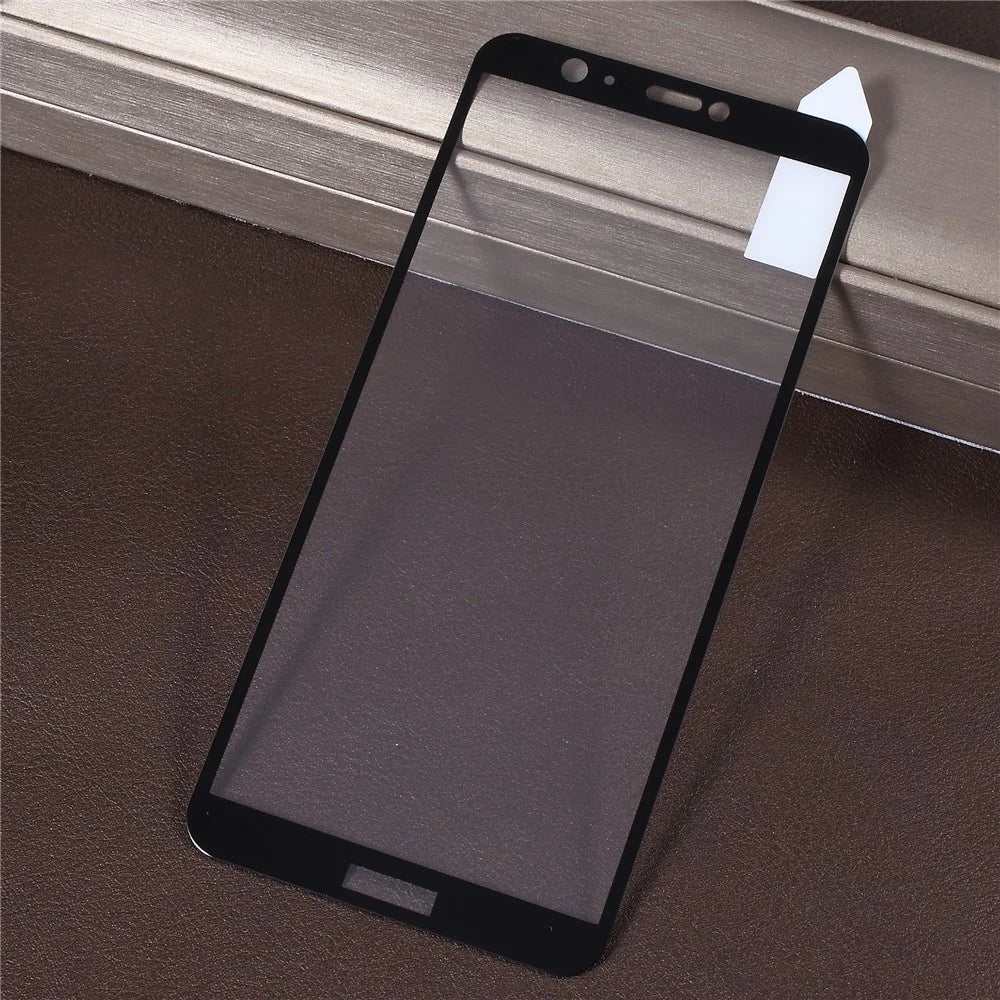 RURIHAI Solid Defense Tempered Glass Screen Protection Film for Huawei P Smart / Enjoy 7S - Black - 1