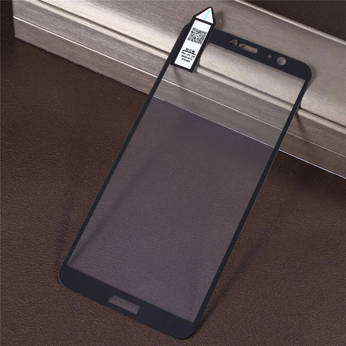 RURIHAI Solid Defense Tempered Glass Screen Protection Film for Huawei P Smart / Enjoy 7S - Black - 2