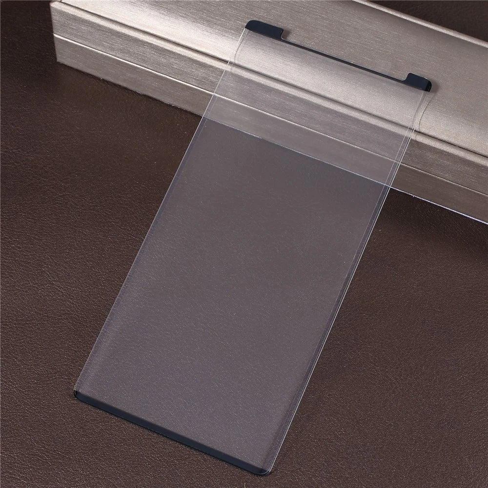RURIHAI 0.26mm 3D Curved Full Screen Tempered Glass Protection Film for Samsung Galaxy Note 9 (Opening on Top) - Black - 2
