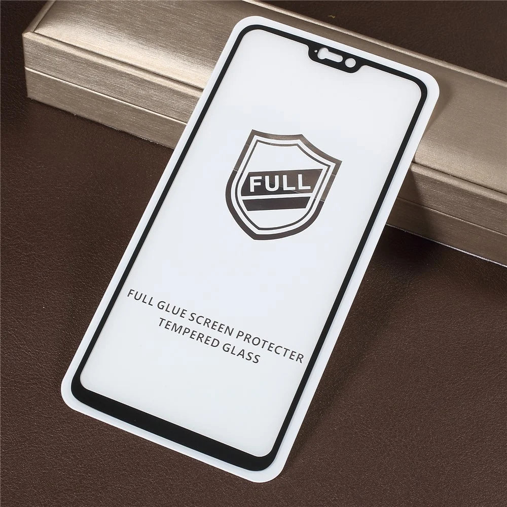 RURIHAI for OnePlus 6 0.26mm 2.5D Curved Tempered Glass Full Size Screen Protective Film - Black - 1