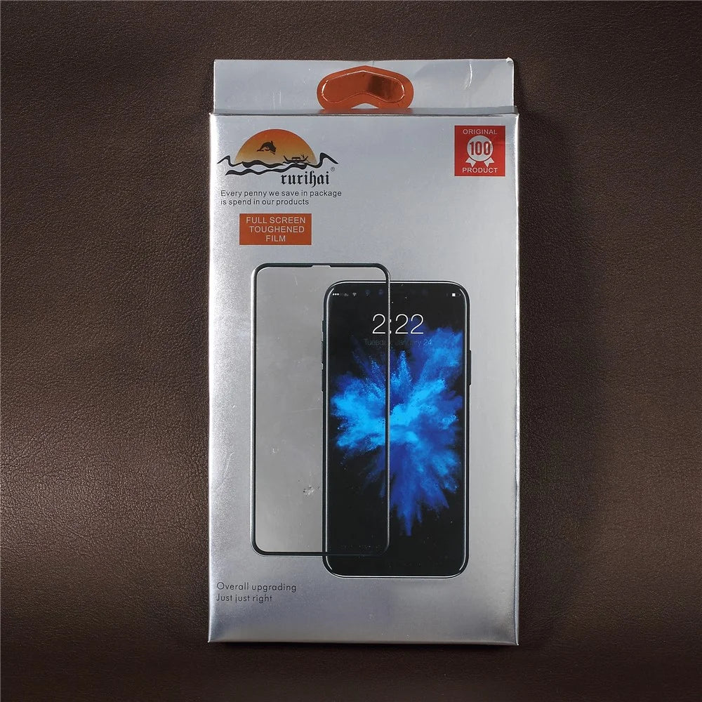 RURIHAI for OnePlus 6 0.26mm 2.5D Curved Tempered Glass Full Size Screen Protective Film - Black - 5